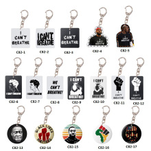 I Can't Breath  Acrylic Keychain  Customized Double-sided Transparent Key Chains